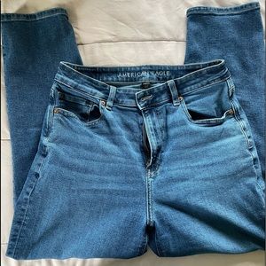 American Eagle high waisted cropped jeans